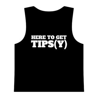 Here to Get Tips(y) Women's Crop Tank — Funny Bachelorette/Party Activewear